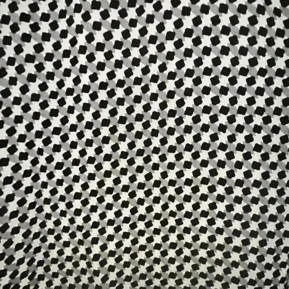 J Jill Women’s Gray Black Button Up Shirt Long Sleeve Rayon Career‎ Casual Large